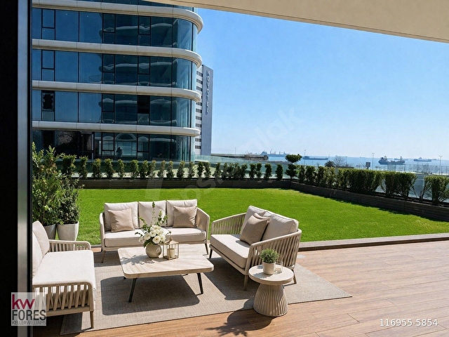 YEDİMAVİDE DENİZ MANZARALI BAHÇELİ GENİŞ VERANDALI DAİRE - Görsel 14