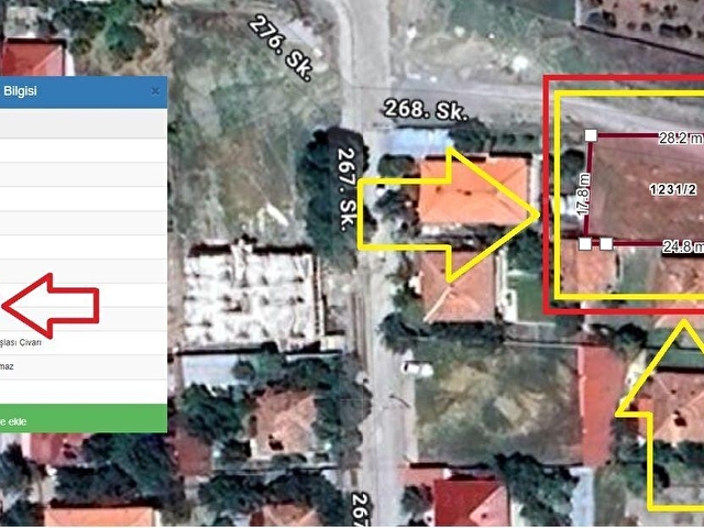 REHBER EMLAKTAN ARSLANLI MAH KÖŞE % 40 İMARLI 3 KAT 495 M2 ARSA - Görsel 6