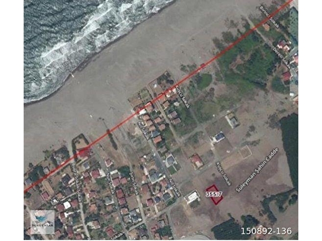 ÇARŞAMBA ÇINARLIKTA DENİZE 200 M MESAFEDE SATILIK VİLLA ARSASI
