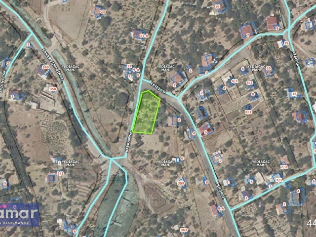 AKDAMAR - Hacılar I Yediağaç 1188 m² KÖŞEBAŞI Villa Parseli - Görsel 5