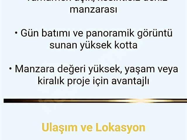 KUMBAĞDA DENİZ VE ADALAR MANZARALI İMARLI SATILIK 287m2 ARSA - Görsel 6