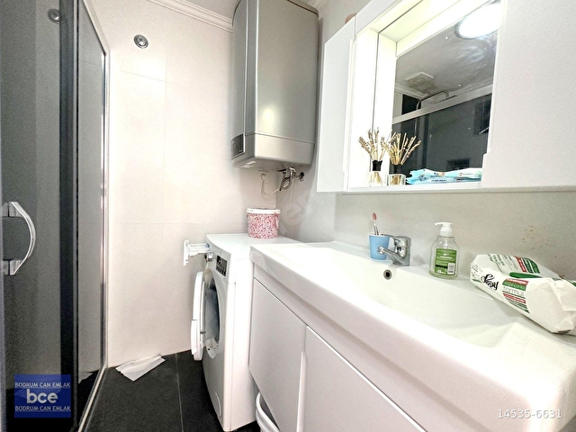 BODRUM PLAJLI RESORT SİTEDE MANZARALI EŞYALI BAKIMLI 2+1 DAİRE - Görsel 28