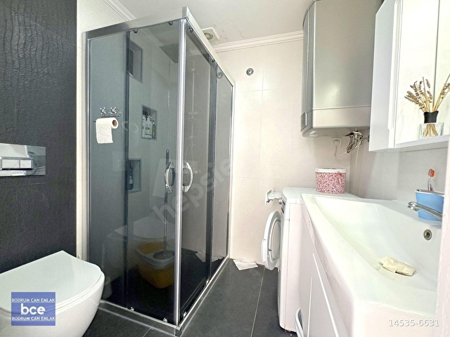 BODRUM PLAJLI RESORT SİTEDE MANZARALI EŞYALI BAKIMLI 2+1 DAİRE - Görsel 27