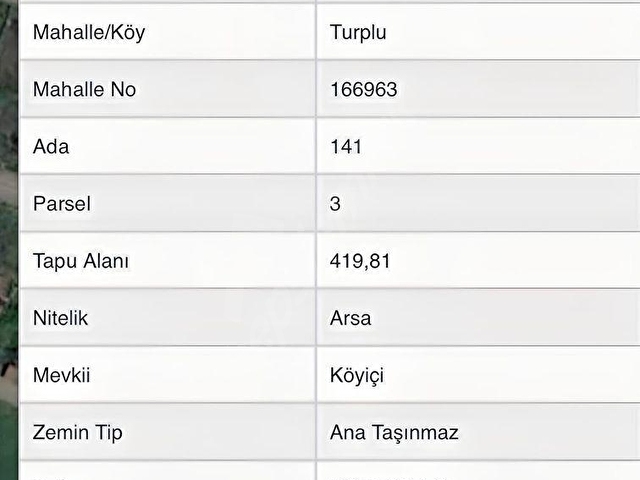 BALIKESİR MERKEZE BAĞLI TURPLU MAHALLESİNDE İMARLI 420 m² ARSA - Görsel 2