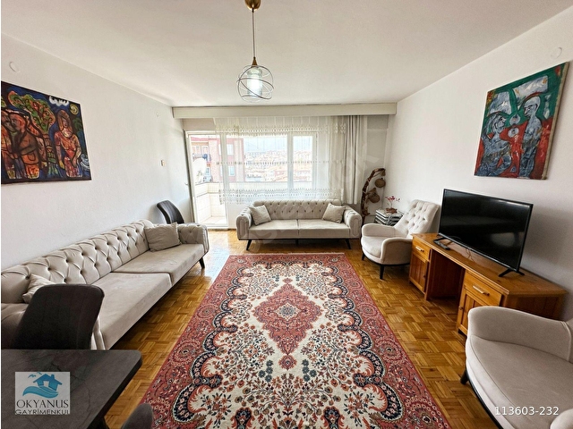 DENİZLİ İSTİKLAL CADDESİNDE BALKONLU ASANSÖRLÜ 3+1 EŞYALI DAİRE - Görsel 4