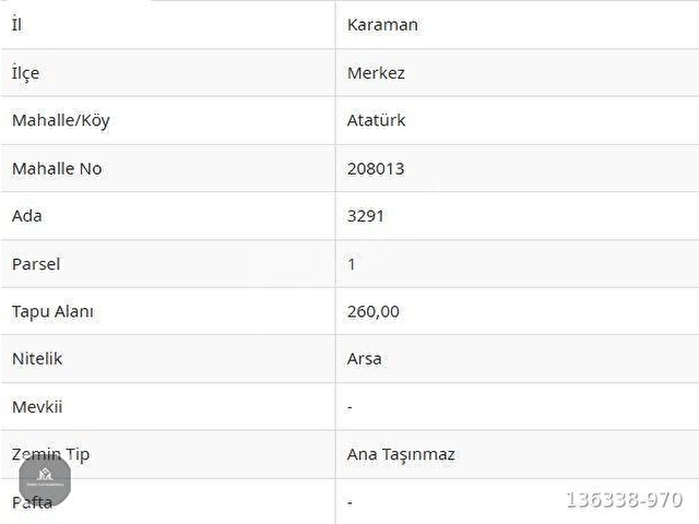 ATATÜRK MAHALLESİ 260m² SATILIK ARSA - Görsel 3