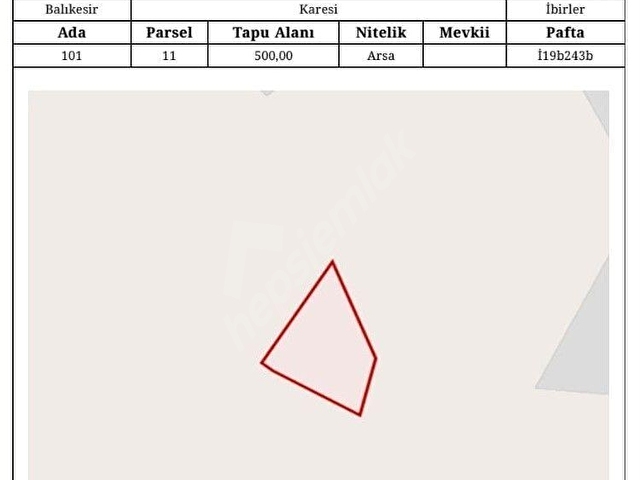 BALIKESİR İBİRLER KÖŞE PARSEL VİLLA ARSASI - Görsel 6