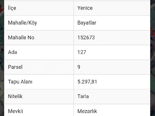 Çanakkale Yenice de 5300 M2 imarlı arazi - Görsel 4