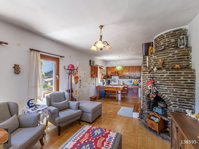 Bodrum Göltürkbükü Satılık Deniz Manzaralı Bodrum Mimarisi Villa - Görsel 6