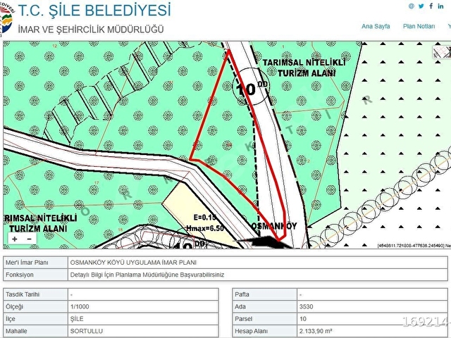 Şile Sortulluda Ana Yola Cepheli 2133 m2 Doğa Manzaralı Arsa - Görsel 5