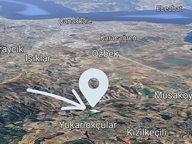 Çanakkale Merkez Yukarıokçular Satılık Boğaz Manzaralı Tarla. - Görsel 10