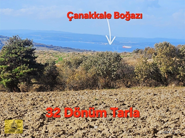 Çanakkale Merkez Yukarıokçular Satılık Boğaz Manzaralı Tarla. - Görsel 15