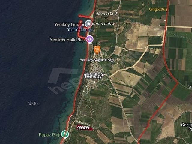 ÇANAKKALE EZİNE YENİKÖYDE PAPAZ PLAJI MANZARALI SATILIK ARSA - Görsel 10