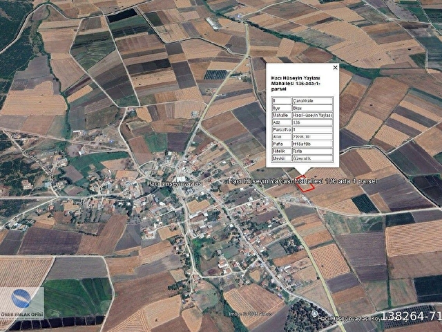 Çanakkale İli Biga İlçesi Hacı Hüseyin Yaylası köyü Satılık Tarla - Görsel 5