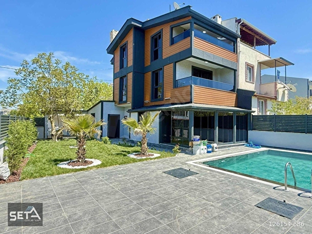 ▃▅▇SETA GRUP▇▅▃KÖŞE BAŞİ HAVUZLU 280m2 ARSA İÇİNDE KIŞ BAHÇELİ V - Görsel 2