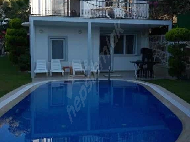 Bodrum Gümüşlük Satılık Deniz Manzaralı Mustakil Havuzlu Villa. - Görsel 13