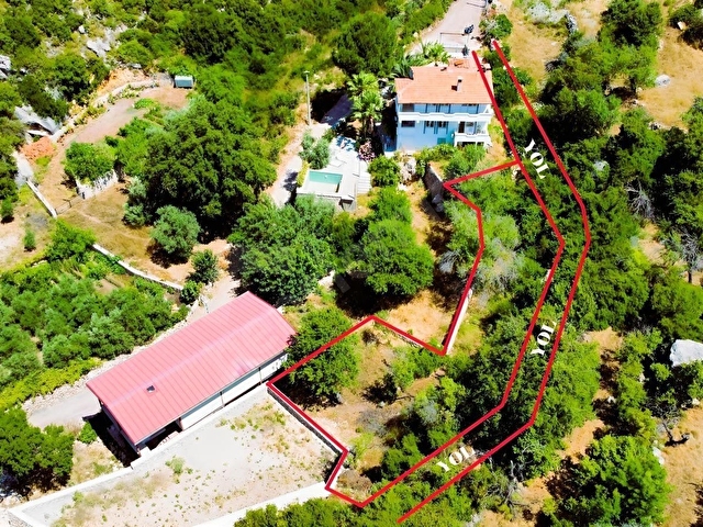 SKYDAN SÖĞÜTDE DENİZ MANZARALI VE İMARLI 450 M2 SATILIK ARSA - Görsel 3
