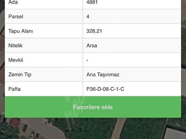 Villalık kupon konumda satlık 328m imarlı parsel - Görsel 3