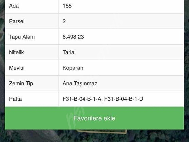 MAVİ EMLAKTAN KASTAMONU YUKARI BATAK SATILIK 6498 M2 ARAZİ - Görsel 4