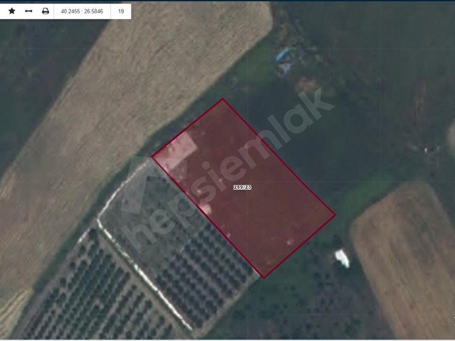 Çanakkale Lapseki Umurbeyde Satılık 2922 M² Tarla