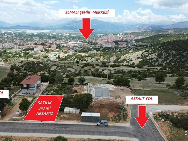 ALİ TOSUNDAN ELMALIMIZIN EN KIYMETLİ LOKASYONUNDA ELMALI VE PARK  MANZARALI 343 M2 ARSA
