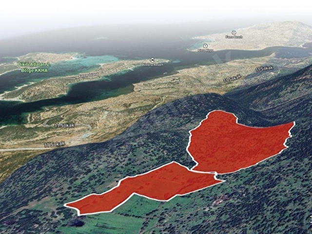 Dikili Denizköyde 138.735 m² Deniz Manzaralı Yatırımlık Tarla - Görsel 16