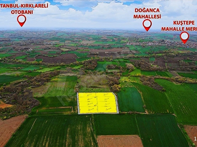 PEHLİVANKÖY MERKEZİNE 1.5 KM MESAFEDE 893 M2 SATILIK PARSELLER