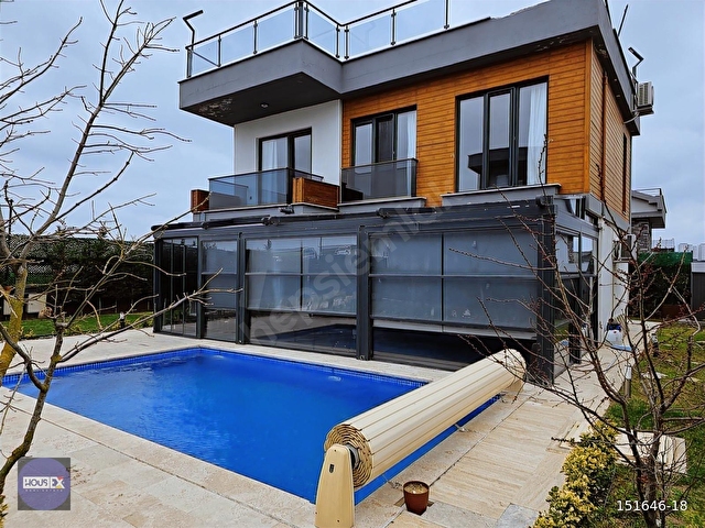 Güzelcede ÖZEL HAVUZLU Lüks Müstakil Tripleks Villa|500m² Arsa - Görsel 4
