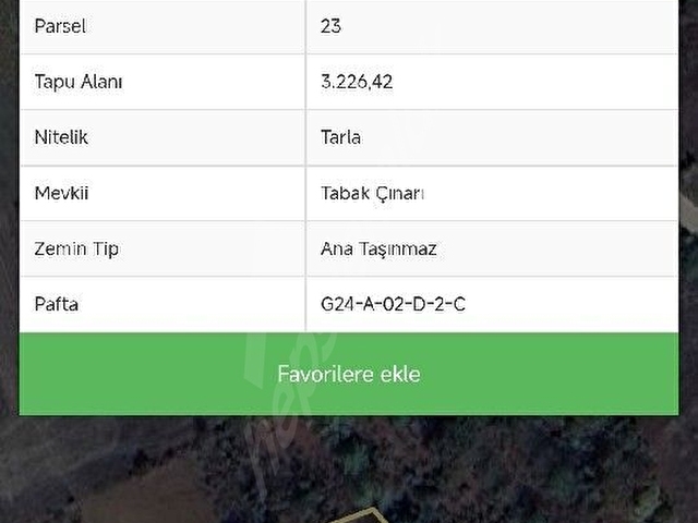 son fiyat Kandıra Sepetci ( 3 dönüm  226 m2 ) - Görsel 2
