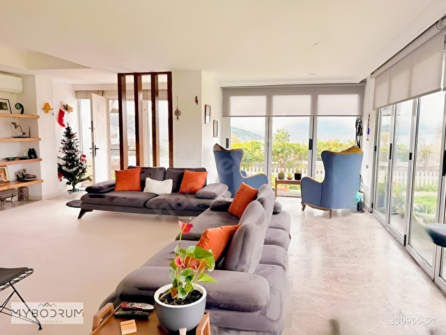 Bodrum Bitez de Deniz Manzaralı Satılık 3+1 Bahçe Katı Daire - Görsel 12