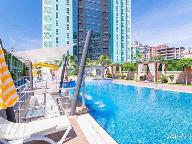 Olimpia Garden Res.te Havuz Manzaralı Geniş 1+1 Eşyalı Daire - Görsel 28
