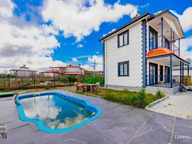 ALANYA GÜZELBAĞDA DOĞA İLE İÇ İÇE HAVUZLU MÜSTAKİL EV - Görsel 12