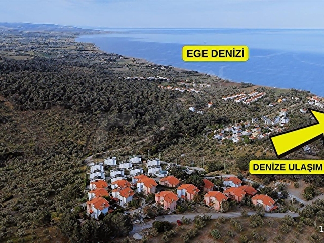 ÇANAKKALE TAVAKLIDA DOĞA İÇİNDE DENİZ MANZARALI SATILIK VİLLA - Görsel 9
