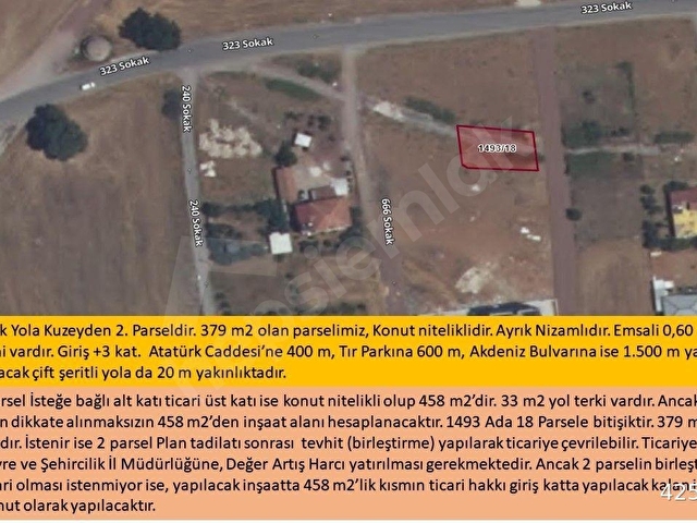 30luk Yola Cepheli, Köşebaşı, Ayrık Nizam, 0,60 Emsal, Yatırımlık Ticari + Konut Arsası - Görsel 27