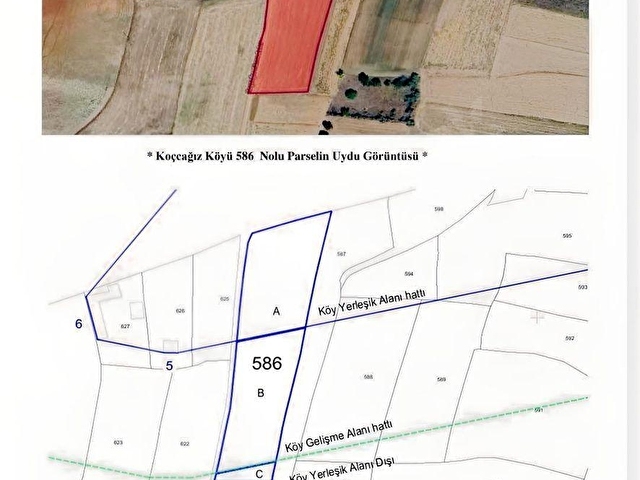 Koçcağızda Satılık 10.250 m2 Ana Yola Sıfır İmarlı - Görsel 4