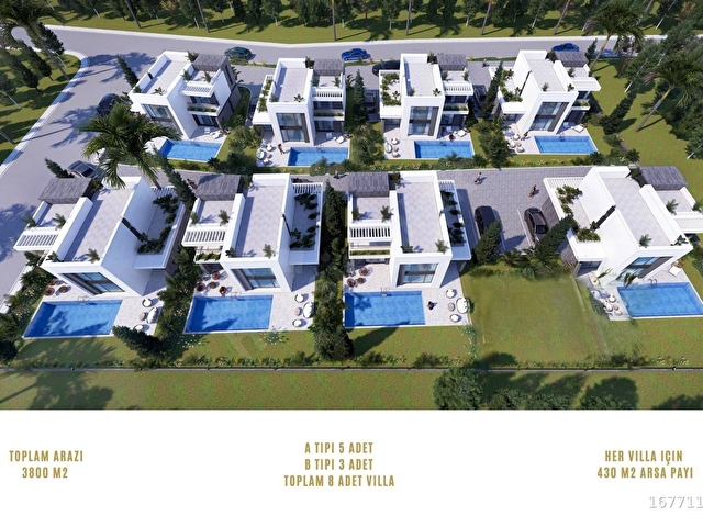 KIBRIS GİRNE PROJEDEN HAVUZLU VİLLA - Görsel 6