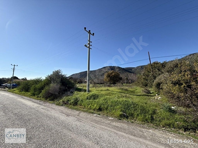 Datça Ovabükü anayol cepheli denize 120 m plan içi 2215 m2 tarla - Görsel 5