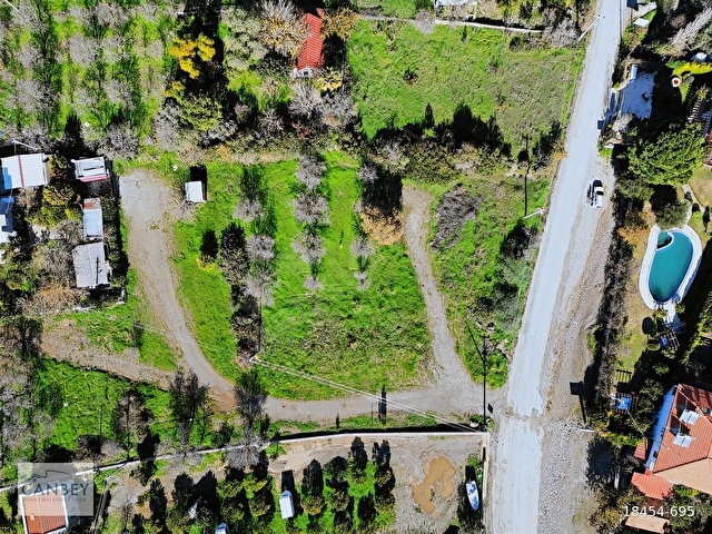 Datça Ovabükü anayol cepheli denize 120 m plan içi 2215 m2 tarla - Görsel 15