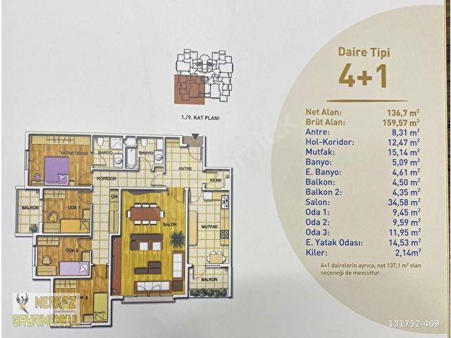 MERKEZ GAYRİMENKULDEN ELİT KONUTLARINDA 4+1 KİRALIK DAİRE - Görsel 2