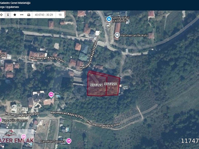 SAKARYA SAPANCA HACIMERCANDA SATILIK 2980 M2  ARSA - Görsel 19