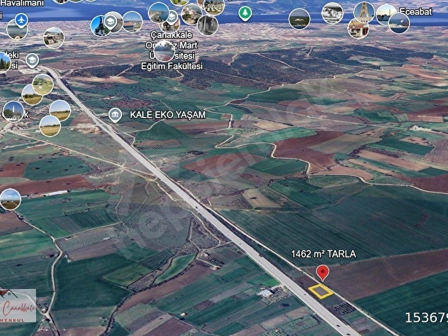 Çanakkale Merkez Özbek Satılık Tarla 1462 m² - Görsel 12
