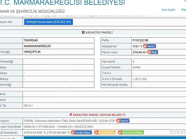 YENİÇİFTLİK DE ANAYOL ÜZERİ 374M TİC+KONUT İMARLI SATILIK ARSA - Görsel 12