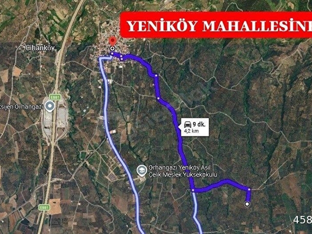 BURSA ORHANGAZİ YENİKÖY MHDE SATILIK 7.287 m² ZEYTİNLİK TARLA - Görsel 12