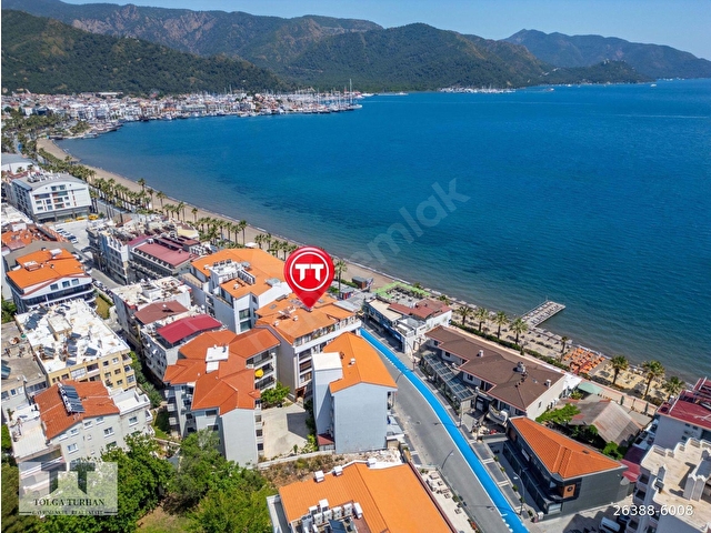 FİYAT DÜŞTÜ!!! TT EMLAKTAN, MARMARİSİN KALBİNDE FULL DENİZ MANZARALI 1+1 DAİRE - Görsel 3