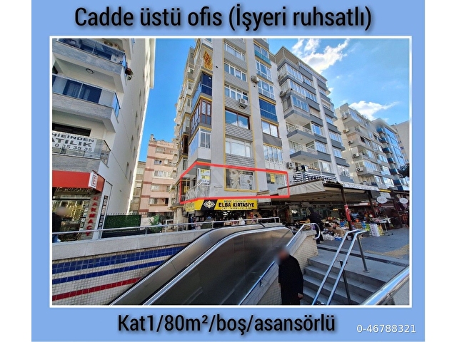 sahibindenÜÇYOL metroda  işyeri ruhsatlı ofis ( boş )