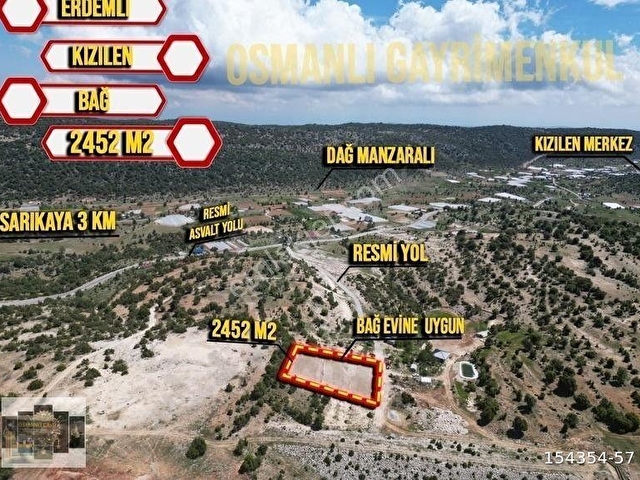 KIZILEN KÖYÜ 2.5 DÖNÜM SATILIK TARLA RESMİ YOLU VAR - Görsel 6