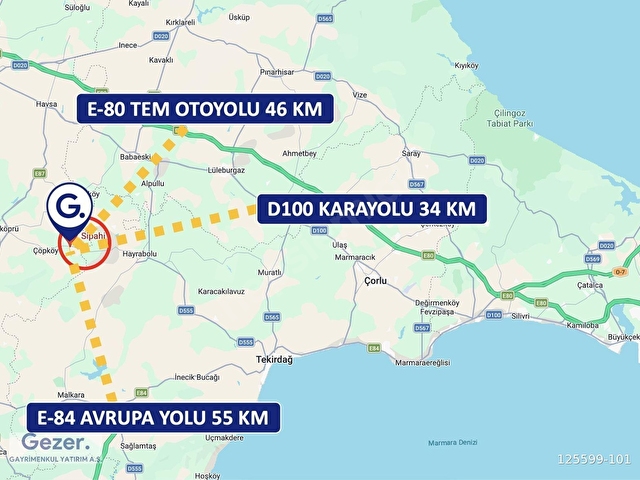 GEZER-Sipahi Köyü 6790m² Aktif Suyu Olan Yolu Açık Eğimsiz Tarla - Görsel 11
