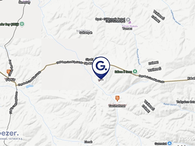GEZER-Sipahi Köyü 6790m² Aktif Suyu Olan Yolu Açık Eğimsiz Tarla - Görsel 16