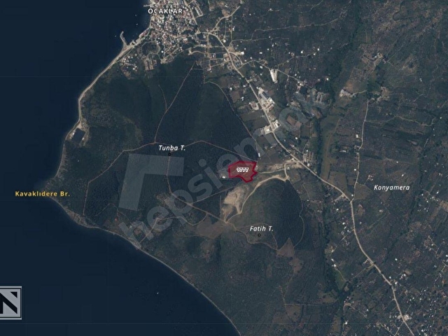 BALIKESİR ERDEK OCAKLARDA YOL YAKINI, ÜZERİNDEKİ 800 M2 YAPI İLE SATILIK TARLA - Görsel 2