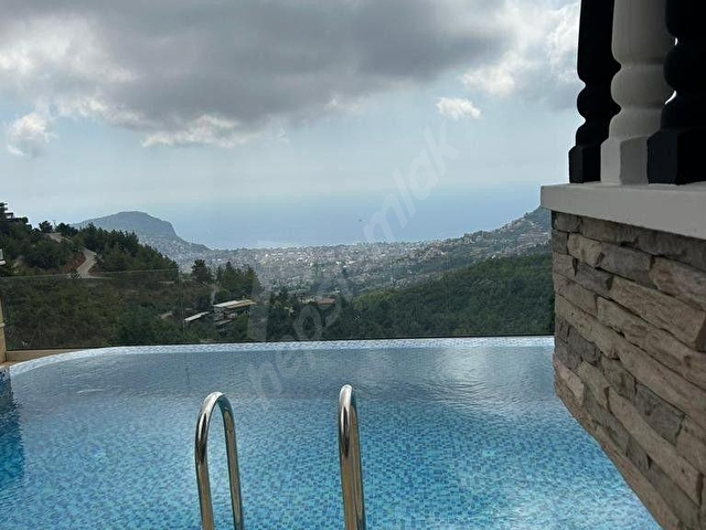 ALANYA BEKTAS MAHALLESİ FULL MANZARA ULTRA LÜKS SATILIK VİLLA - Görsel 13